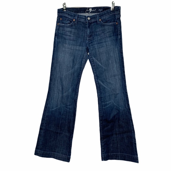 7 for All Mankind dojo jeans blue Sz 29 - Picture 2 of 7